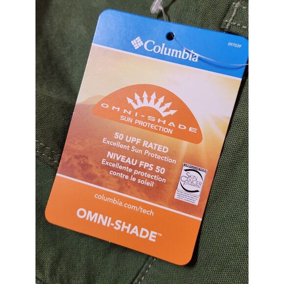 Columbia Flex ROC Utility Pant Men’s 38x32 Canteen Green Omni-Shade - Picture 9 of 9